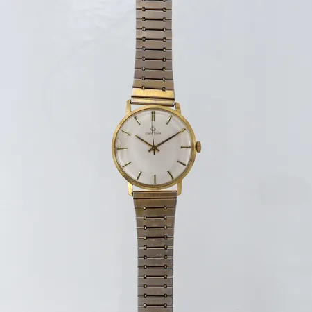 Herrur Certina 18K manuell länk i doublé gravyr skadad glas slitage 18K.