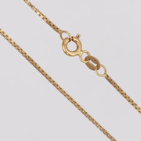 Kedja ankar längd 44,5cm bredd 1mm, 18K Vikt: 3,5 g