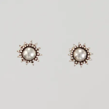 Örhängen Ø ca 6,8mm, stift, 925/1000, Vikt: 1,1 g