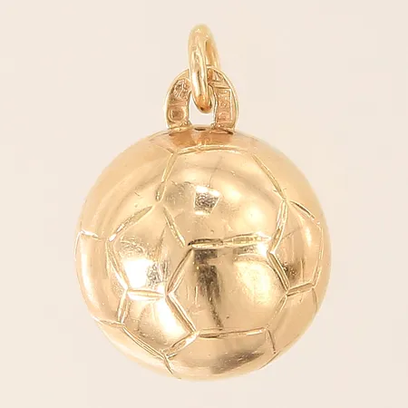 Hänge "Fotboll" Ø14mm 18K Vikt: 3,1 g