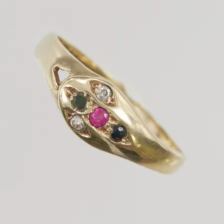 Ring stl18¾ bredd:2,7-6,7mm 14K 2,5g.