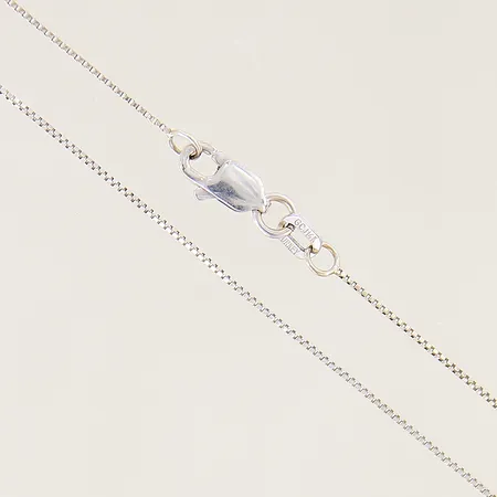 Kedja Venezia längd 50,5cm bredd 0,5mm vitguld, ojämnheter 14K Vikt: 1,3 g