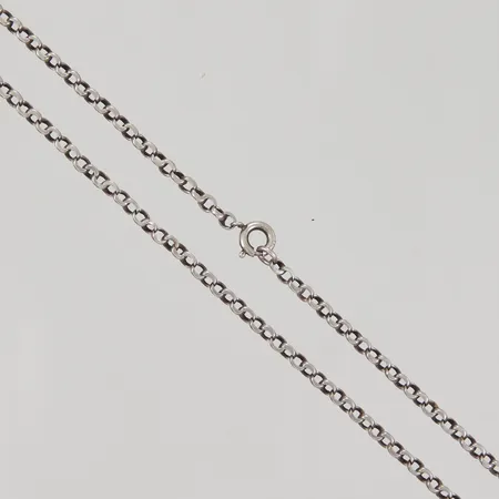 Kedja rundad Ankar 39,5cm, bredd 3,3mm, ostämplat silver, Vikt: 8,1 g