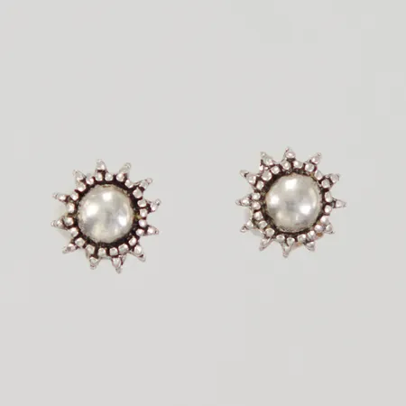 Örhängen Ø ca 6,8mm, stift, 925/1000, Vikt: 1 g