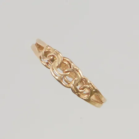 Ring stl 16,5 bredd:2-4,3mm 18K 0,9g.
