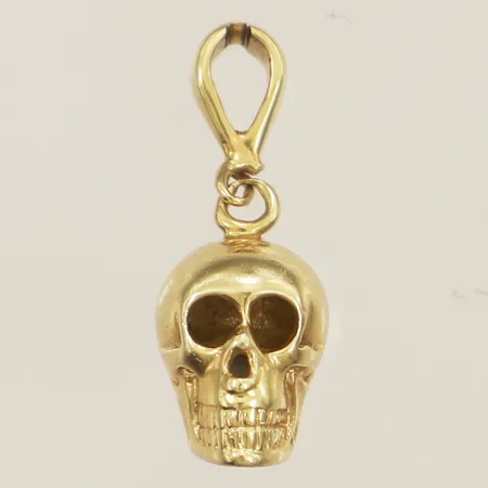 Hänge döskalle 20x8mm 14K Vikt: 2,3 g