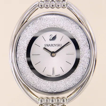 Damur Swarovski Crystalline stål quartz serie-nr:5181008 41x36mm längd 19cm med swarovskikristaller inga tillbehör