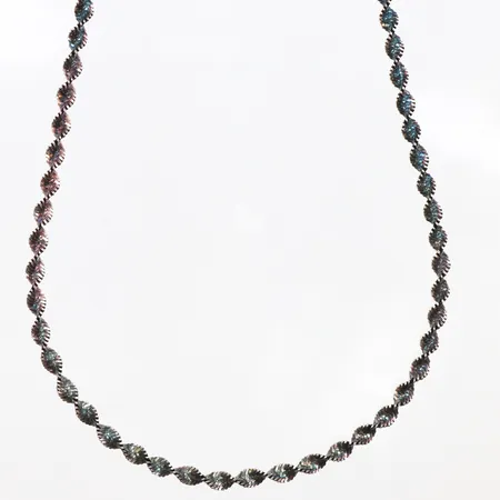 Collier, 45cm, bredd: 3,2mm, 925/1000 silver Vikt: 6,3 g