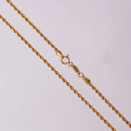 Kedja, Cordell längd 66,5cm, bredd 2mm, 21K Vikt: 3,3 g
