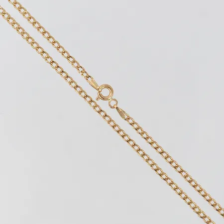 Kedja Pansar längd 42cm bredd 2mm ihålig 18K. Vikt: 2,3 g