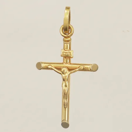 Hänge krucifix 32x16mm 18K Vikt: 1,5 g