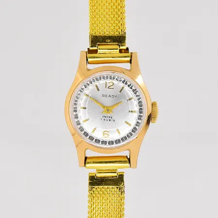 Damur Ready Ancre 7 Rubis Ø 18,5mm 18K manuell fungerar ej doubléband