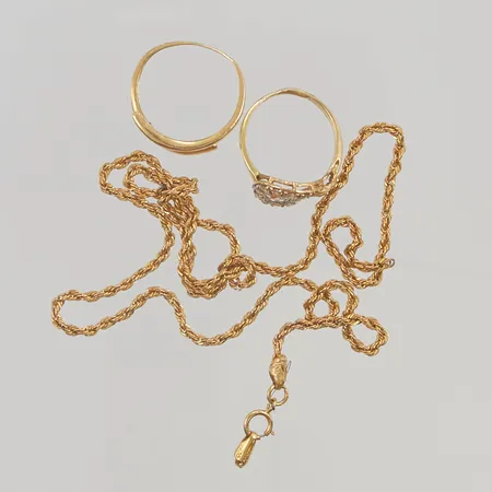 Diverse guld skadat 21K 6,0g.