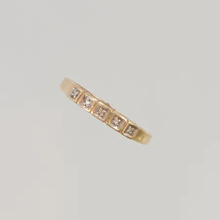 Ring 16,5 bredd:1,8-2,8mm 18K 1,3g.