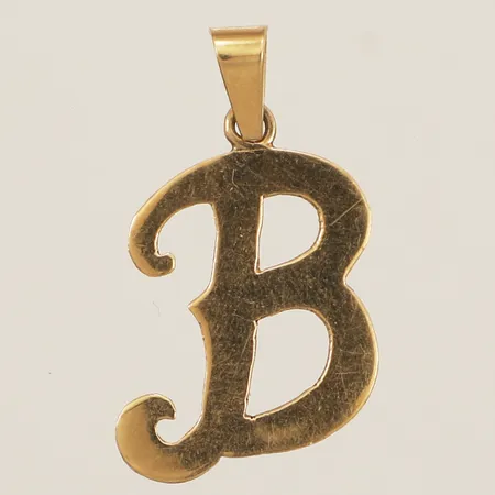 Hänge bokstaven B längd 24,0mm bredd 14,0mm 18K Vikt: 0,9 g