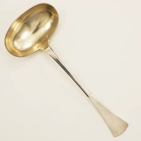 Såsslev 19cm förgylld framsida monogramgravyr silver Vikt: 77 g