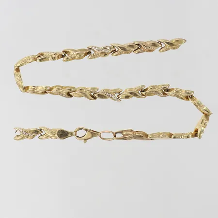 Armband defekt 14K. Vikt: 4,2 g