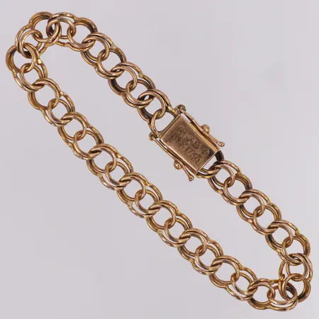 Armband Bismarck längd 21,5cm bredd 9mm, CGAB 18K Vikt: 21 g