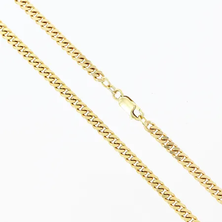 Kedja Pansar Guldfynd/Balestra längd 48cm bredd 4mm.18K Vikt: 30,2 g