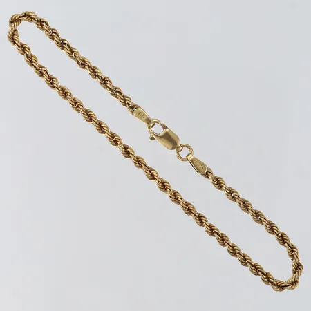 Armband Cordell längd 18,5cm bredd ca 2,5mm, ihålig GHA 18K Vikt: 2,2 g