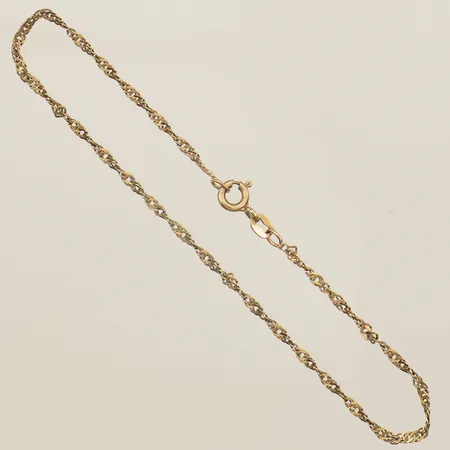 Armband Singapore längd 19cm bredd 1,8mm ojämnheter på länk 8K Vikt: 0,8 g
