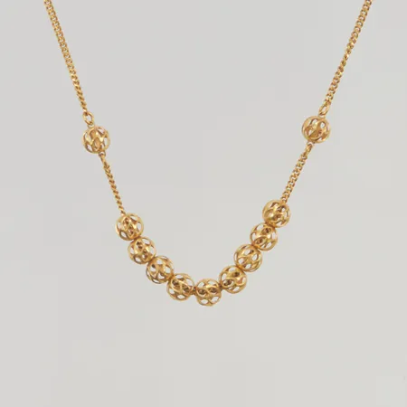 Collier 45cm defekt lås 21K 5,2g.