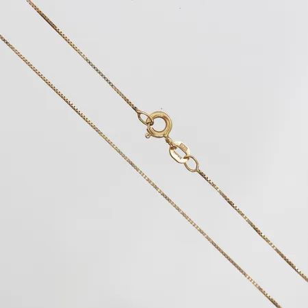 Kedja Venezia längd 39,5cm, bredd 0,5mm, 18K. Vikt: 1,3 g