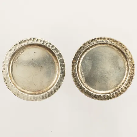 Två fat/underlägg Ø49,8mm Ceson år 1978 silver 830/1000 Vikt: 13,2 g