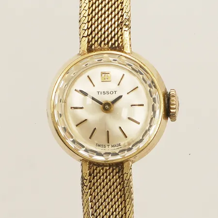 Damur Tissot 18K Ø17,0mm manuell går ej armband i 18K inga tillbehör Vikt: 20,3 g