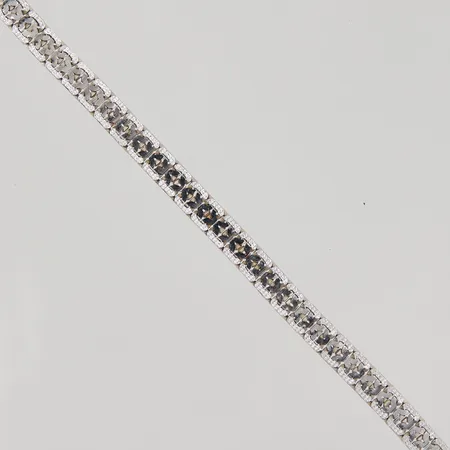 Collier X-länk ca 42,5cm, bredd ca 6mm, viss ojämnheter, Silver 835/1000 Vikt: 27,4 g