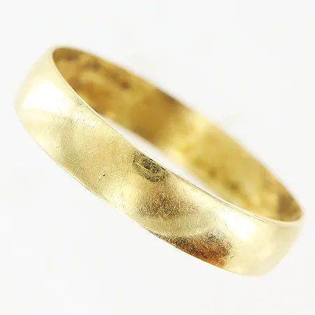 Ring slät stl:18½ bredd 4mm, 14K Vikt: 1,8 g