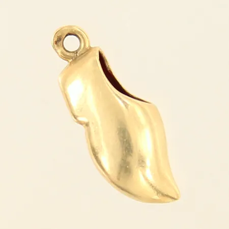 Hänge, sko, 14x6mm, 14K  Vikt: 0,6 g