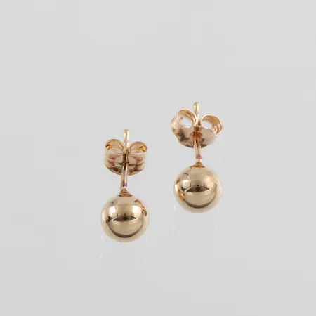 Parörhängen 18k Kulor Ø ca 5mm Vikt: 0,7 g