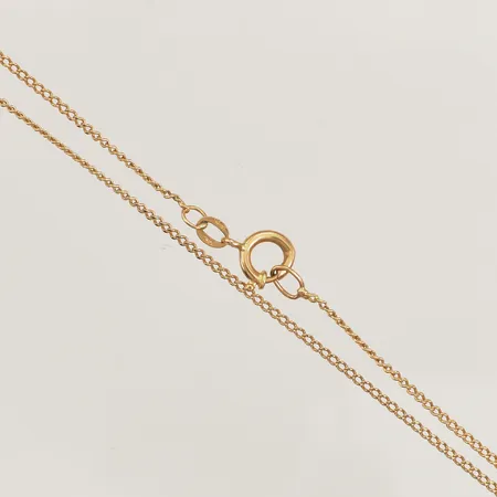 Kedja Pansar, längd 52,5cm, bredd 1,3mm, buckla på lås, 18K  Vikt: 3,2 g