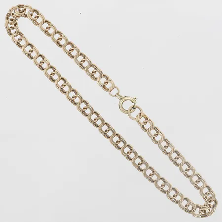 Armband Bismarck, längd 19½cm, bredd 4mm, 14K guld Vikt: 4,6 g
