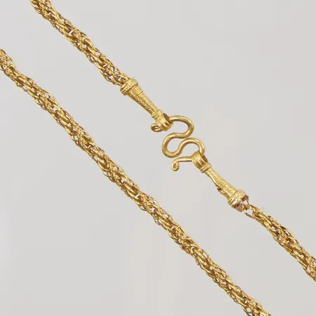 Kedja, defekt vid lås, Thaiguld, 1 Bath, 23K, 15,2g.