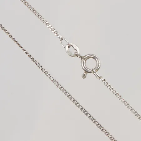 Kedja pansarlänk, 42,5cm, bredd: 1,3mm, 925/1000 silver, 2,1g.