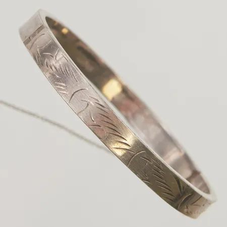 Armring, 59x56cm, defekt säkerhetskedja, dekor, 925/1000 Silver 12,7g.