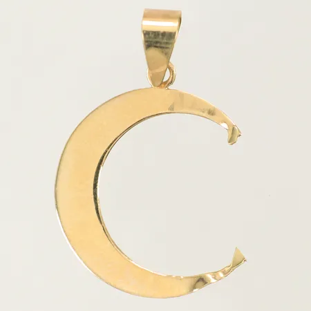 Hänge, längd ca 26mm, bredd 4-18mm (defekt, skadad, del saknas) 14K 0,5g 