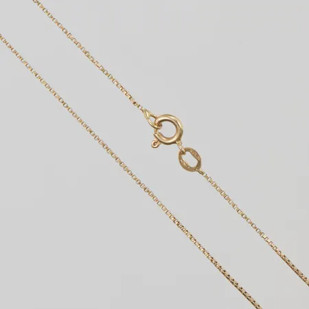 Kedja venezia, 44cm, bredd: 0,8mm, italienska stämplar, 18K, 2,4g.
