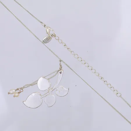 Collier Pilgrim i försilvrad metall längd 36-44cm