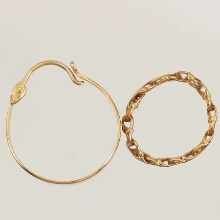 Diverse guld, defekt, 18K  Vikt: 5 g