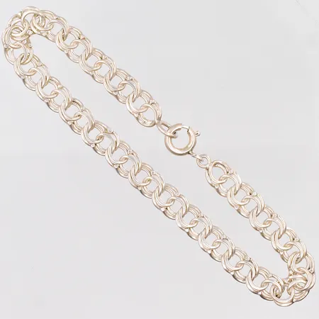 Armband Bismarck, längd 18cm, bredd 6,3mm, Silver 830/1000 Vikt: 6,7 g