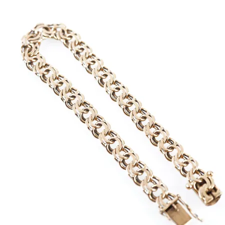 Armband, bismarck, 20cm, bredd 8mm, 18k Vikt: 20,8 g