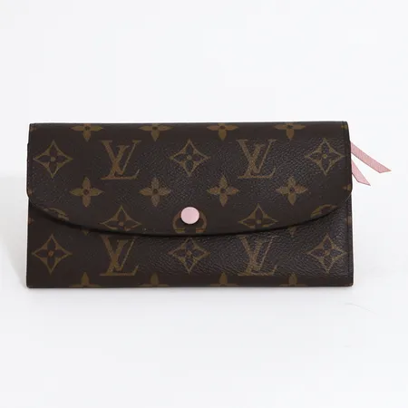 Plånbok Louis Vuitton Emilie Wallet, ca 19x10x2,5cm, rosa insida och knapp, datumkod SN8149, med box och dustbag, kvitto från 13/1/20, fint skick.  Vikt: 0 g