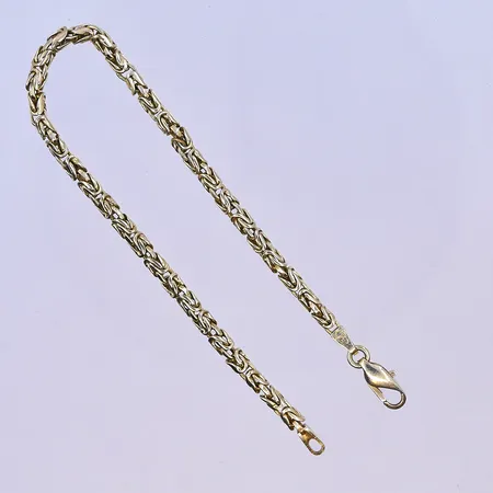 Armband kejsarlänk, längd 21,5 cm, bredd 4 mm, 14K. Vikt: 14,6 g