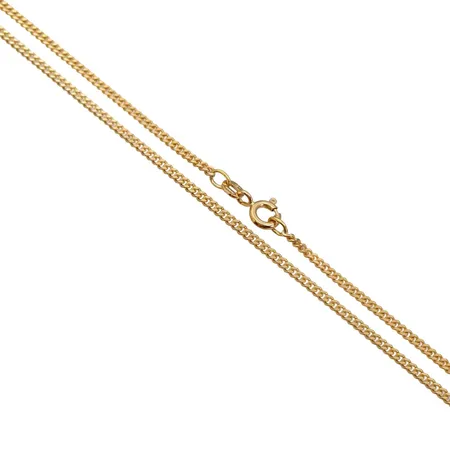 Halskedja Pansar, 18K guld, Balestra Italien, svensk kontrollstämpel, längd 60,0 cm, bredd 2 mm, tjocklek 1 mm, fint skick Vikt: 10,1 g