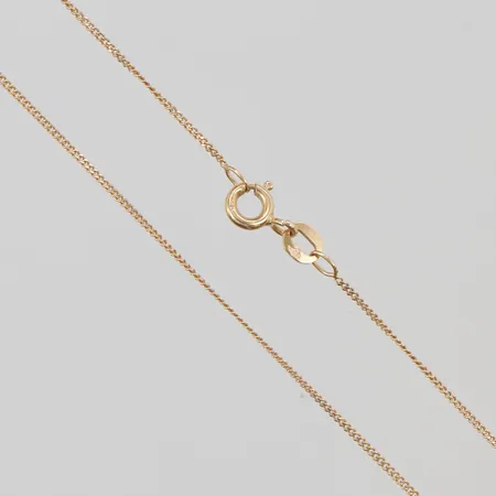 Kedja pansarlänk, 46cm, bredd: 0,9mm, Balestra, 18K, 1,8g.