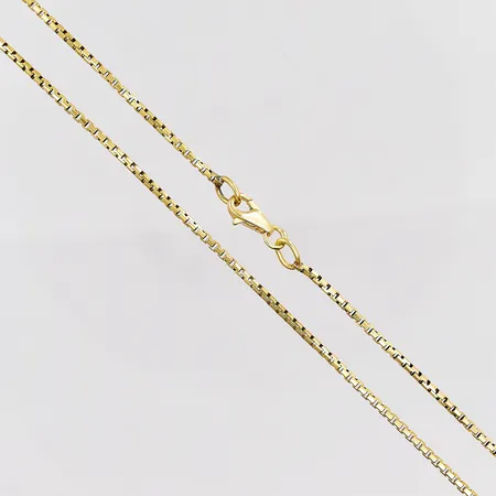 Kedja venezia 51cm, bredd 1,5mm, låset 14K, 18K Vikt: 8,7 g