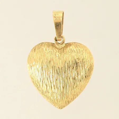 Hänge, hjärta, 30x20mm, Heribert Engelbert, något skev ögla, 18K  Vikt: 2,5 g